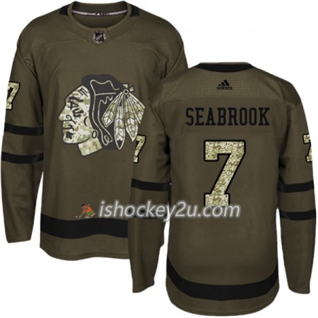 Mænd NHL Chicago Blackhawks Trøje Brent Seabrook 7 Adidas 2017-2018 Camo Grøn Authentic Mænd NHL Chicago Blackhawks Trøje Brent Seabrook 7 Adidas 2017-2018 Camo Grøn Authentic